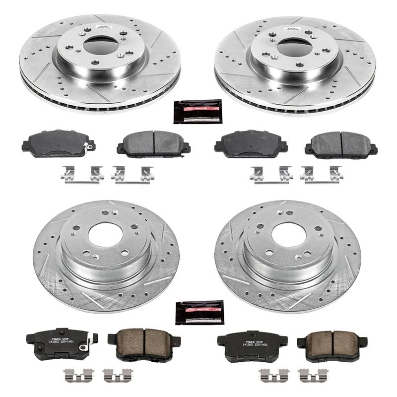 PowerStop K6778 Brake Kit For Honda Accord 2013-2017 Front Rear Foto 2 de 4