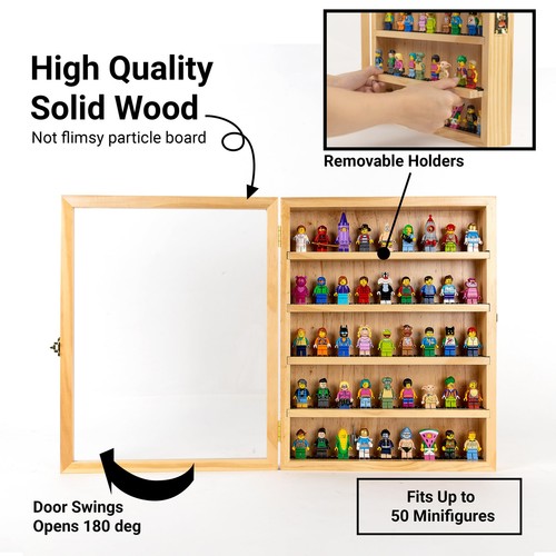 Minifigure Display Case, Lego Building Block Toy Miniature Action Figure Disp... - Picture 2 of 6