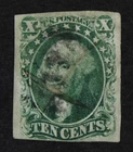 CKStamps: US Stamps Collection Scott#15 10c Washington Used CV$140