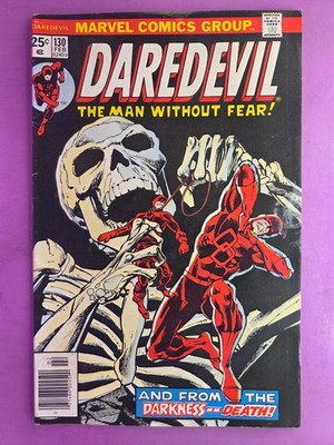 DAREDEVIL  #130  VG(LOWER GRADE)   1976  MVS INTACT    B&B COMBINE SHIPPING