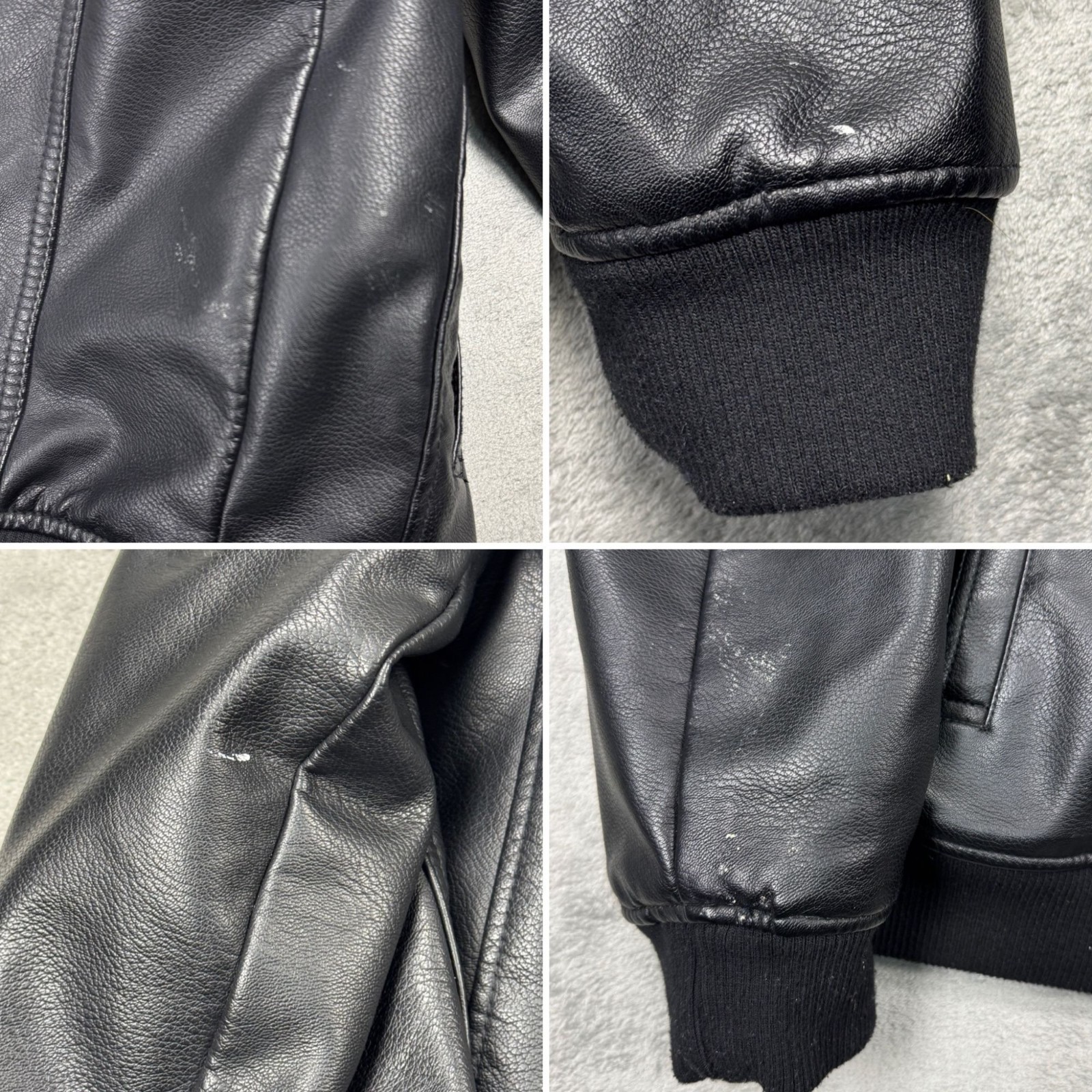 Levis Pleather Jacket Quilt Lined Black Moto Bike… - image 7