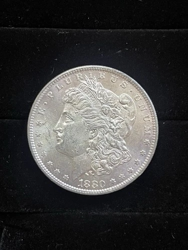Morgan Silver Dollar 1880 United States $1 Coin San Francisco 0.9 Fine Silver