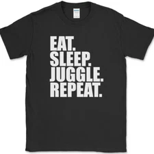 Eat Sleep Juggle Repeat T-Shirt Funny Hobby Humor Balls Gift Tee