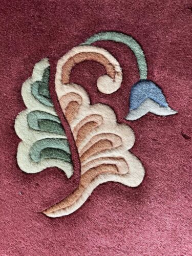 Vintage Handcrafted Floral Rug Likely Wool 240x265 cm Exclusive Limited Edition - Picture 17 of 23