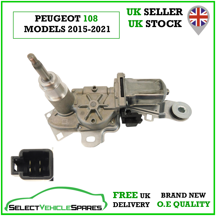 k♡08 OE NEW PEUGEOT 108 REAR WINDSCREEN WIPER MOTOR 2015-2021 | eBay UK