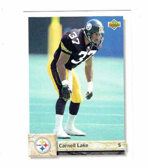 Carnell Lake Pittsburgh Steelers #37 Safety #487 Upper Deck 1992