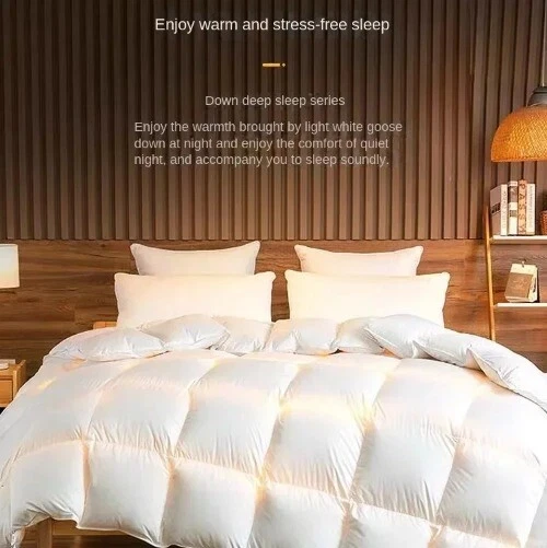 Anti-feather Cloth 95 White Goose Down Duvet Silent Quilt Warm Hotel Gift Quilt - Image 2 of 4