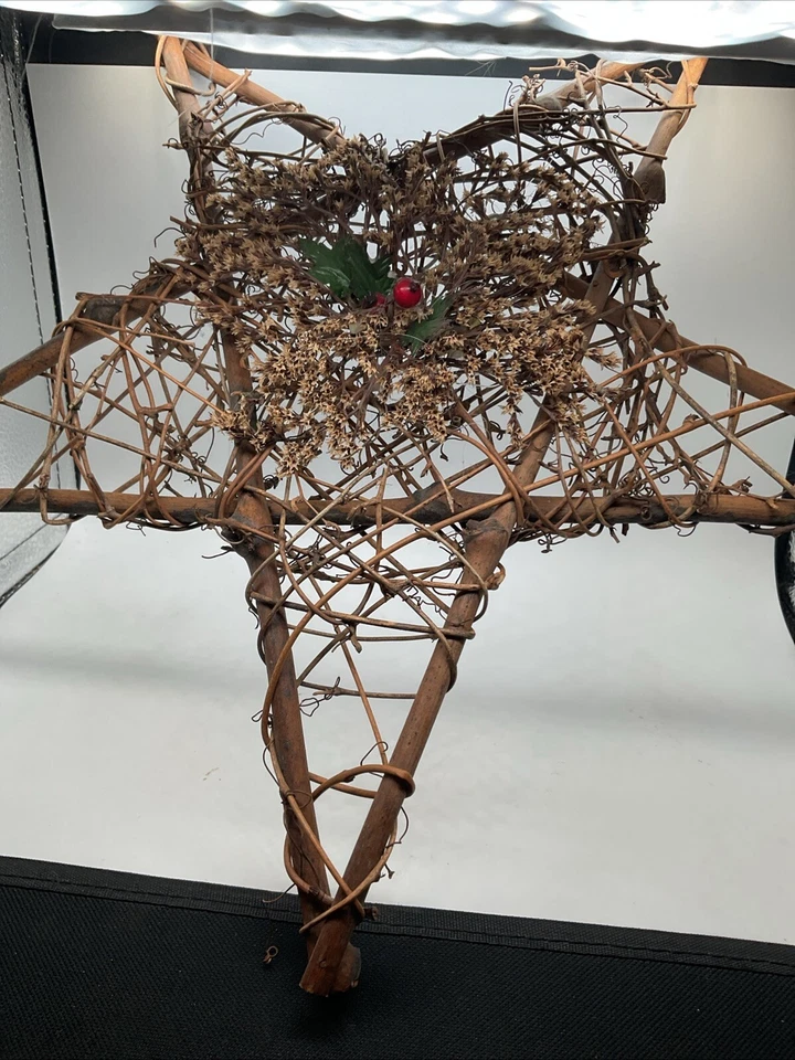 Primitive Stick Star - 15” Grapevine & Twig Star - Image 2 of 4