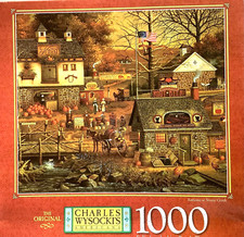 Autumn at Stony Creek NEW 1000 pc Puzzle Selling Center Creek Wharf Wysocki