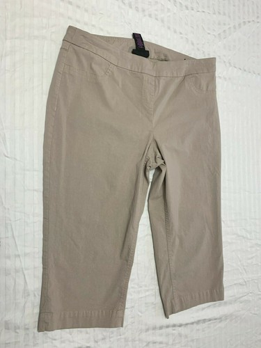 SLIM SATION WOMENS PULL ON CAPRIS PANTS 