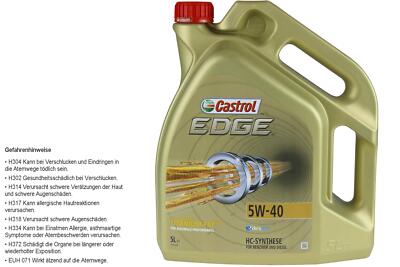 5 Liter Original Castrol Motoröl EDGE 5W-40 Motorenöl Engine Oil 4775222