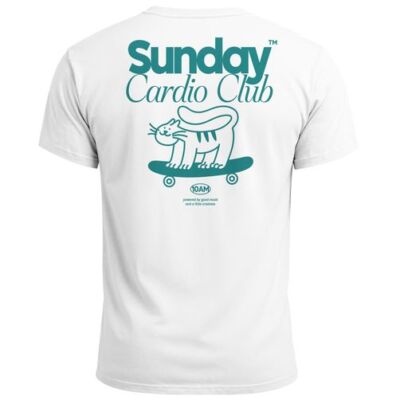Backprint TShirt Herren Sunday Cardio Club Skater Skateboard Sommer Printshirt
