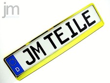 2 x Kennzeichenhalter (24) GOLD CHROM OPTIK Nummernschildhalter 