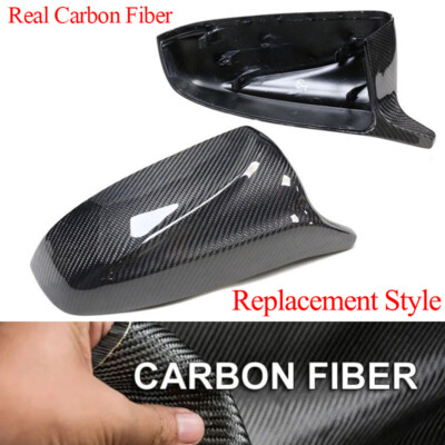 M3 Style Carbon Fiber For BMW X5 E70 X6 E71 08-13 Side Mirror Covers Cap Replace