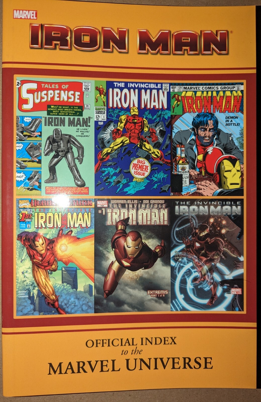 Iron Man Official Index To Marvel Universe Graphic Novel GN TP