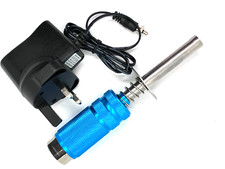 RC Nitro Glow Starter + Indicatore metro & Batteria ricaricabile & Caricabatterie UK