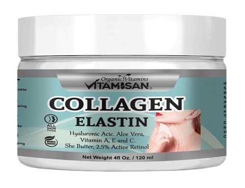 4 BIO COLÁGENO ELASTINA ENVEJECIMIENTO PIEL CREMA ANTIARRUGAS facial vitamina crema - Imagen 2 de 8