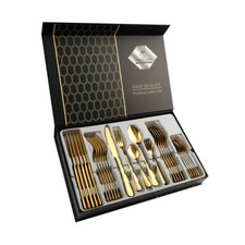 30 Cutlery Dinner Set Stainless Steel High Grade Tableware Fork Tea Spoons UK