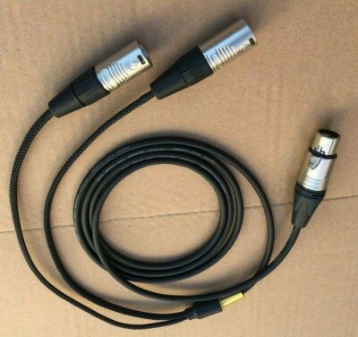 1'FT-20FT Mogami Y cable Neutrik Plugs XLR-Female to XLR-Male Splitter audio 
