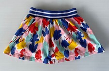 EUC Hanna Andersson Girls Floral Scooter Skort Elastic Waist Tulip Size 100 US 4