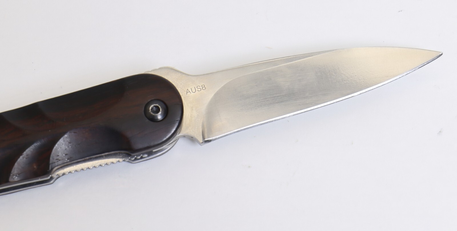 Hikari Japan Higo Flipper Liner Lock AUS8 SS Cocobolo Wood Handle Pocket Knife