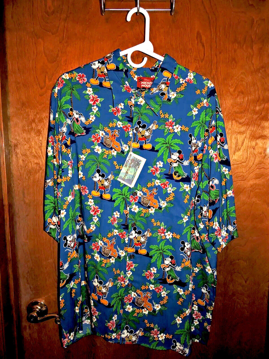 panorama228 Reyn Spooner ×Disneyコラボ Disney REYN SPOONER MICKEY MINNIE PLUTO SHIRT XL AMERICAN CLASSIC