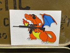 Pokemon Charizard Sticker Vinyl With AR15 UV Resistant High Quality Laminated