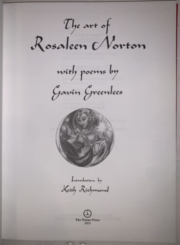 1 of 650, 1st US Ed, THE ART OF ROSALEEN NORTON WITH POEMS by GAVIN GREENLESS - Picture 7 of 15