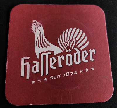 1x beer mat coaster Hasseröder since 1872 kick-off only with capercaillie