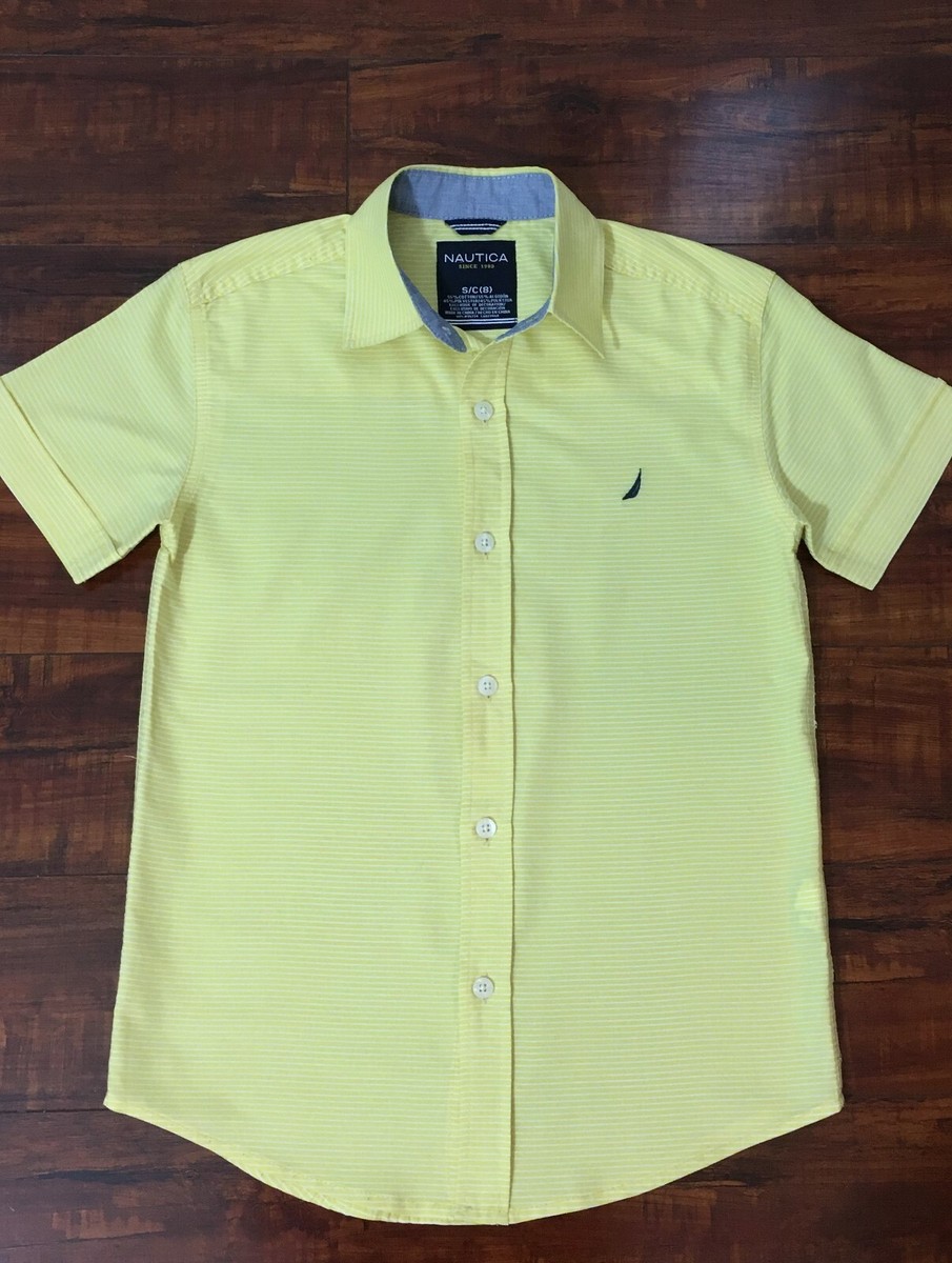 nautica short sleeve dress shirts Nautica Men's Oxford Short-Sleeve Shirt - Bright White
