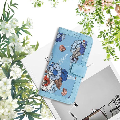 PU Leather Wallet Flip Stand Case Cover For iPhone 16 15 14 13 12 Pro Max XS XR - Picture 69 of 91