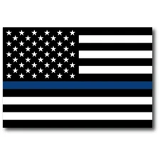 Magnet Me Up Thin Blue Line American Flag 4x6 Magnet Decal-Heavy Duty for Car Tr