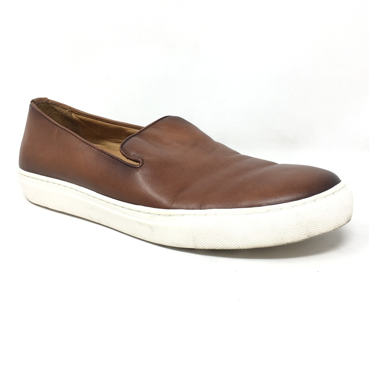 Mercanti Florentini Mens Brown Leather Loafers Slip On Size 13 M Mercanti Fiorentini Slip On Loafers for Men | Mercari main image 3
