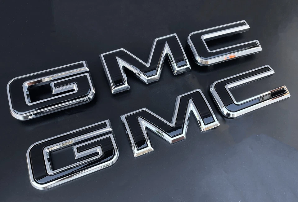 NEW Front & Rear Emblem Chrome kit For 2019 - 2026 GMC Sierra 1500 2500HD 3500HD - Image 2 of 4
