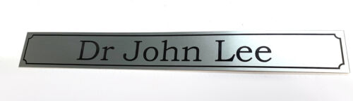 NAME ROOM DOOR SIGN PLAQUE ENGRAVED DOCTORS SURGERY OFFICE METAL ADD METAL SLOT - Picture 9 of 34