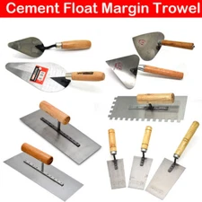Silverline 1pc Margin Trowel Set Wooden Handle Plasterers Corner Plastering Tool