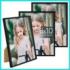 8x10 Picture Frame Set of 3, Made of High Definition Glass for 8 x 10, Wall a...