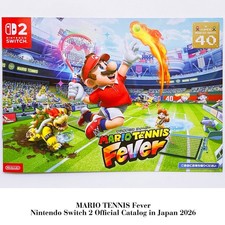 MARIO TENNIS Fever 2026 Official Nintendo Switch2 Catalog booklet Japan B5