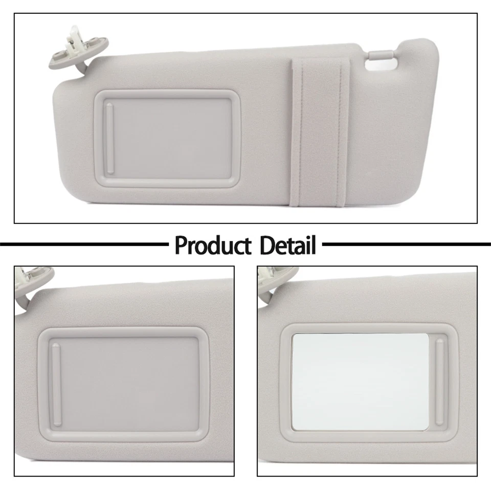 ?Se adapta a Toyota Venza 2009-2016 nuevo gris claro parasol lado izquierdo alta calidad Foto 4 de 4