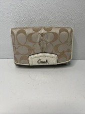 Coach Trifold Womens Snap Leather Wallet