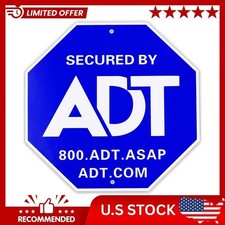 Security Signs & 10 Pcs ADT Window Stickers ADT Yard Sign Weatherproof