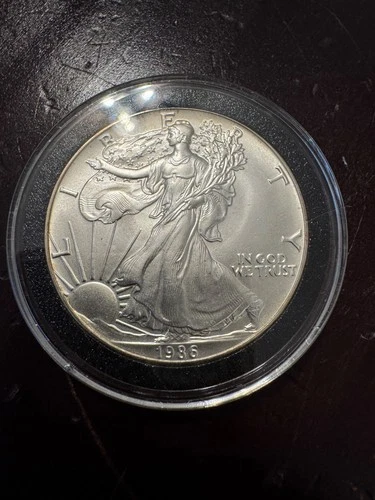 1986 Silver American Eagle BU 1 Coin 1 Oz $1 Dollar Uncirculated Brilliant