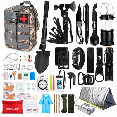 Kit de Survie - 250 in 1 – Military Kits - Professionnel - Conforme Normes UE - Photo 1/4