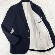 Beam's Heart Tailored Jacket Encon Shell Button 48 Size Wool Navy