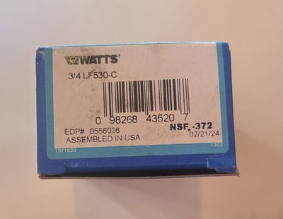 #ad Watts LF530 C 3 4quot; Calibrated Pressure Relief Valve $40.00