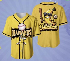 Savannah Bananas Baseball Jersey AOP 3D Size S-5XL BTT375 SG996