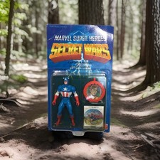 MARVEL SUPER HEROES SECRET WARS CAPTAIN AMERICA W/ SECRET SHIELD 1984