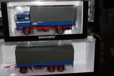 1/43 Truck Mercedes Benz LP 1620 Pritschenwagen and 3 axle trailer Minichamps 