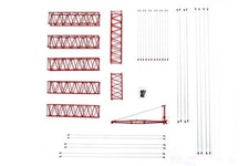 Extensión de timbre Manitowoc 4100W y kit de pluma #123 - rojo TWH escala 1:50 #051B nuevo