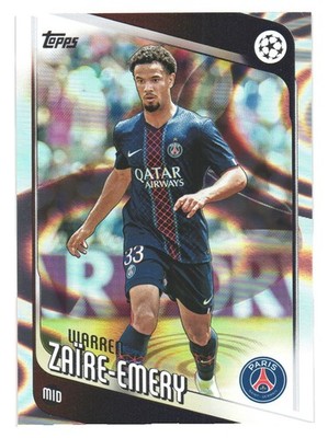 2025-26 Topps UCC Flagship Paris PSG Rain Drop Warren Zaire-Emery